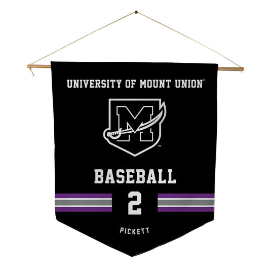 Mount Union - NCAA Baseball : TJ Pickett - Pennant - 18" x 21"-0