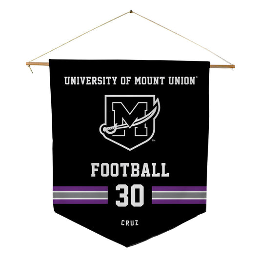 Mount Union - NCAA Football : Keenan Cruz - Pennant - 18" x 21"-0