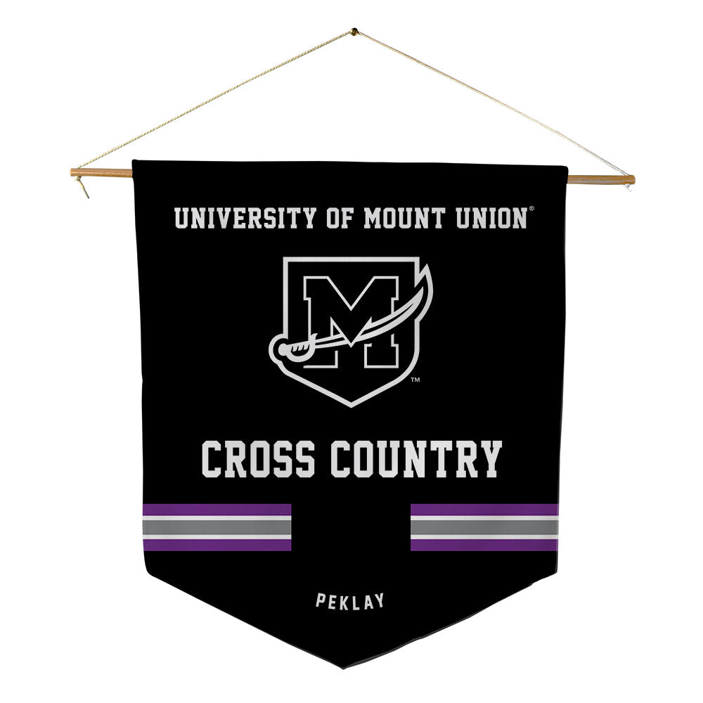 Mount Union - NCAA Men's Cross Country : Jacob Peklay - Pennant - 18" x 21"-0