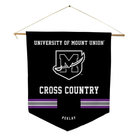 Mount Union - NCAA Men's Cross Country : Jacob Peklay - Pennant - 18" x 21"-0