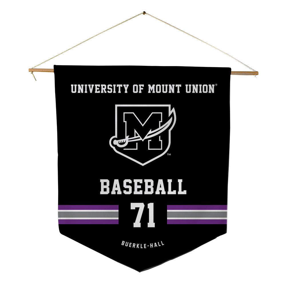 Mount Union - NCAA Baseball : Brayden Buerkle-Hall - Pennant - 18" x 21"-0