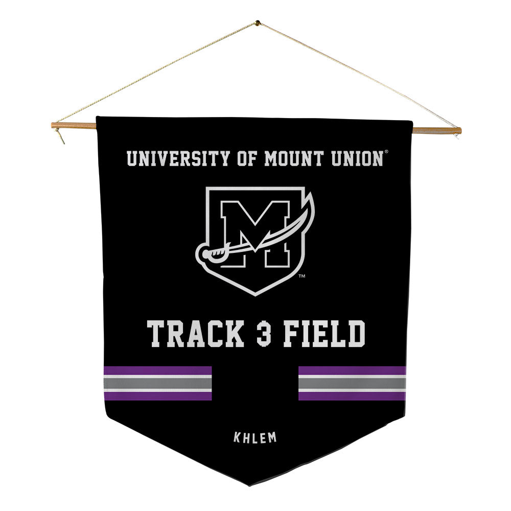 Mount Union - NCAA Women's Track & Field : Abby Khlem - Pennant - 18" x 21"-0