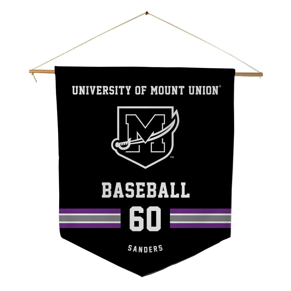 Mount Union - NCAA Baseball : Solomon Sanders - Pennant - 18" x 21"-0