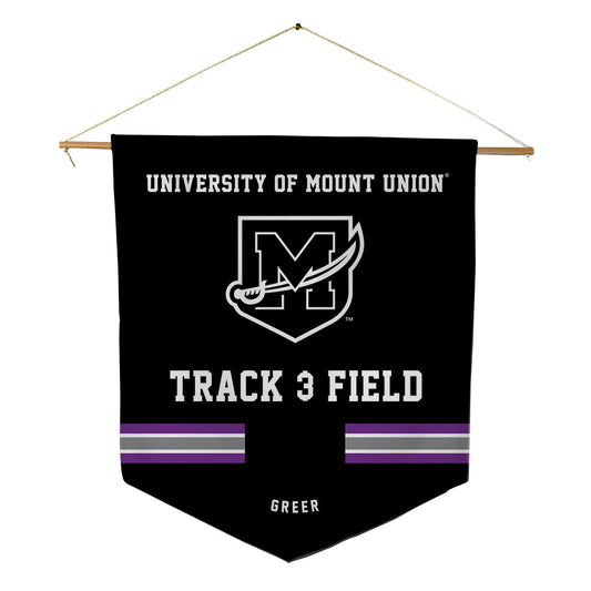 Mount Union - NCAA Men's Track & Field : Tre Greer - Pennant - 18" x 21"-0