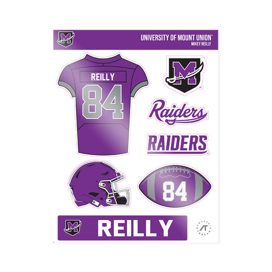 Mount Union - NCAA Football : Mikey Reilly - Sticker Sheet-0