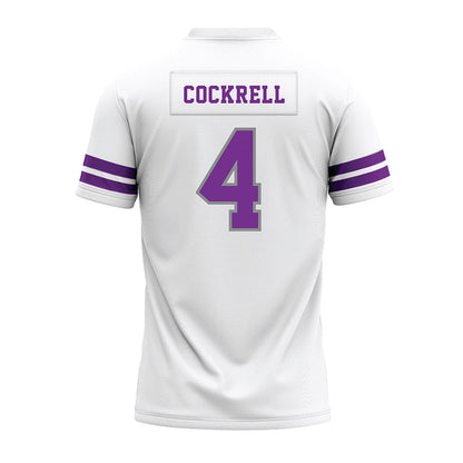 Mount Union - NCAA Football : Jacob Cockrell - White Premium Football Jersey-1