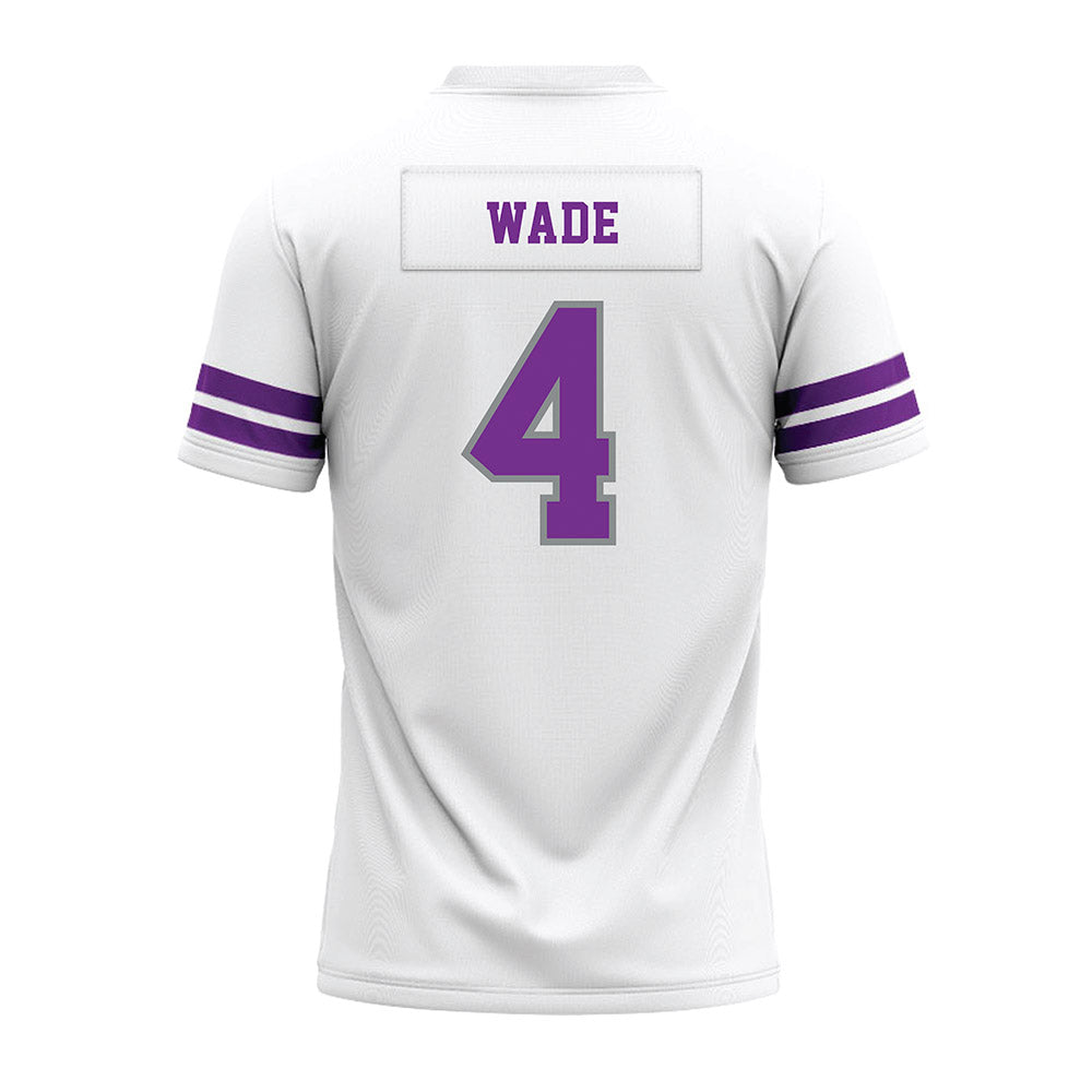 Mount Union - NCAA Football : Lincoln Wade - White Premium Football Jersey-1