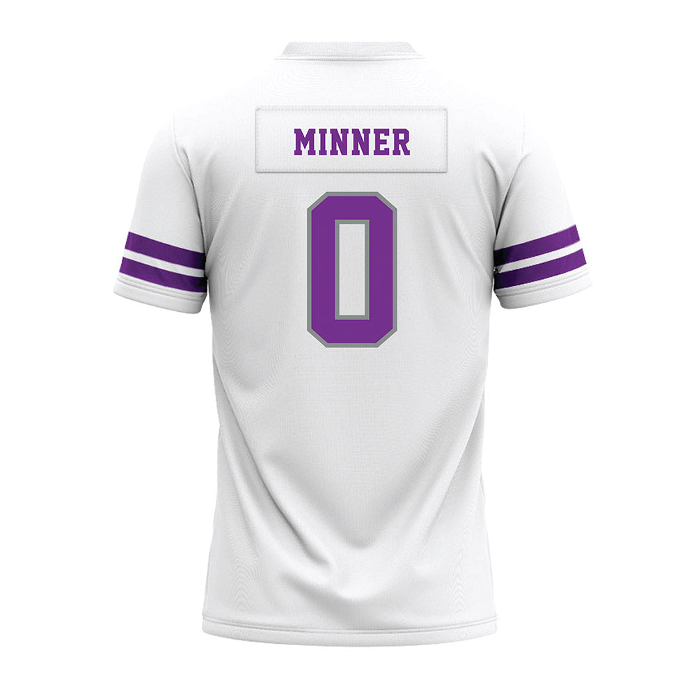 Mount Union - NCAA Football : Kayden Minner - White Premium Football Jersey-1