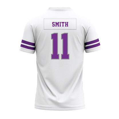 Mount Union - NCAA Football : Preston Smith - White Premium Football Jersey-1