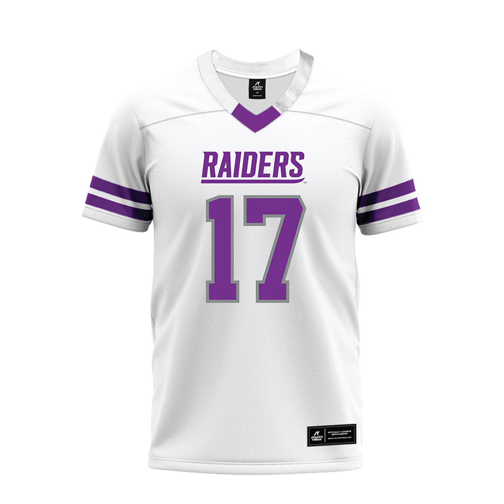 Mount Union - NCAA Football : Clarke Canova - White Premium Football Jersey-0