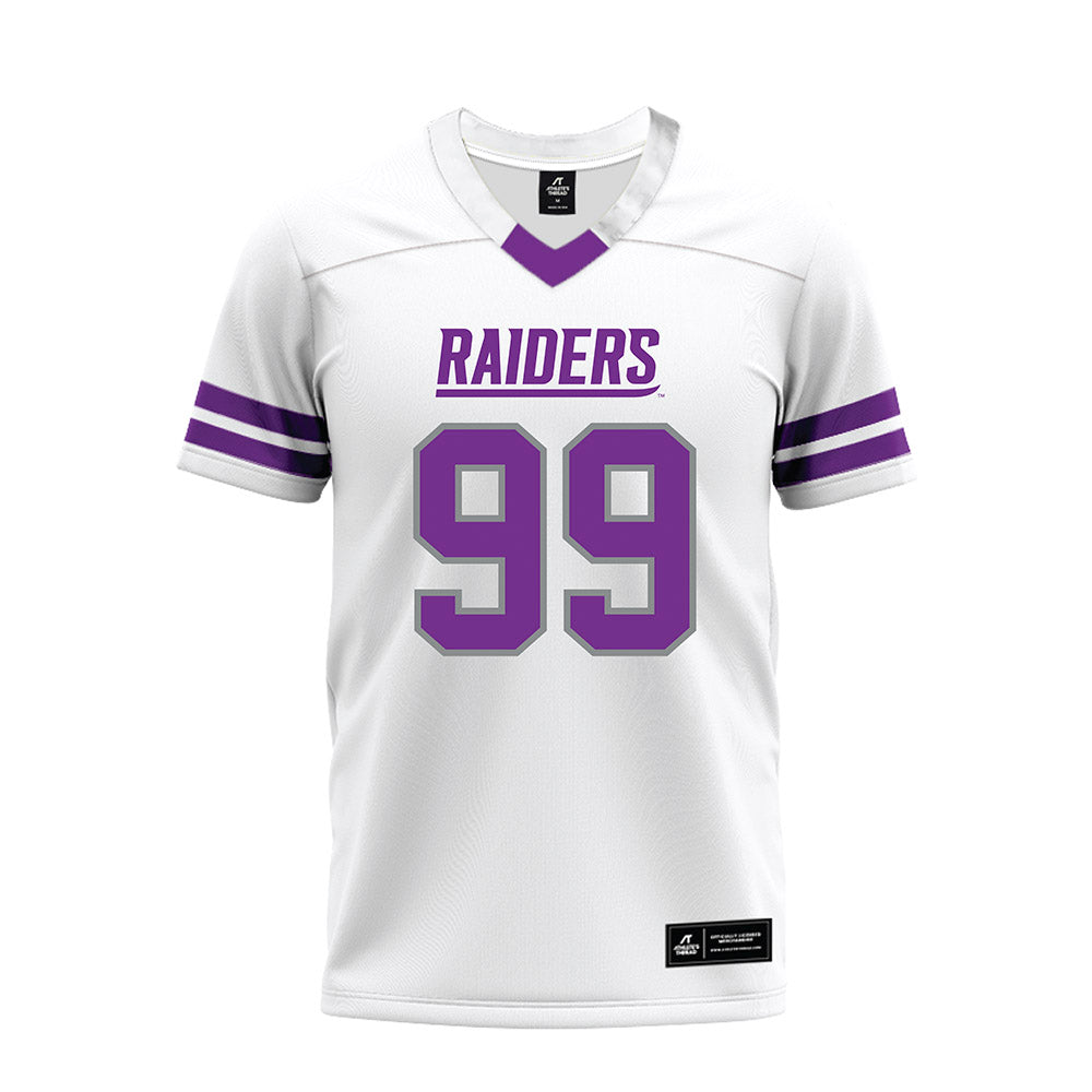 Mount Union - NCAA Football : Calvin Gore - White Premium Football Jersey-0