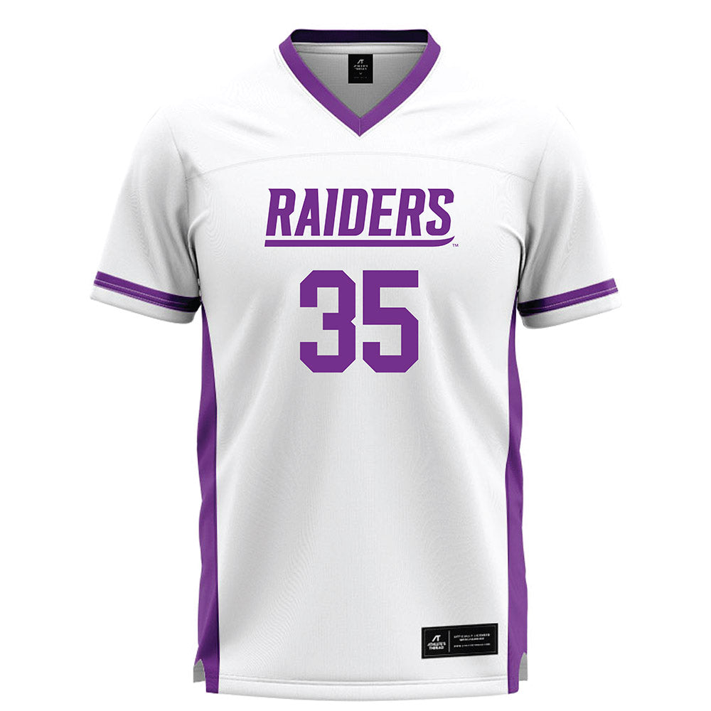 Mount Union - NCAA Men's Lacrosse : Hunter Morris - White Lacrosse Jersey -0