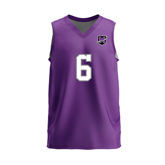Mount Union - NCAA Men's Volleyball : Peyton Gabel - Purple Volleyball Jersey-0