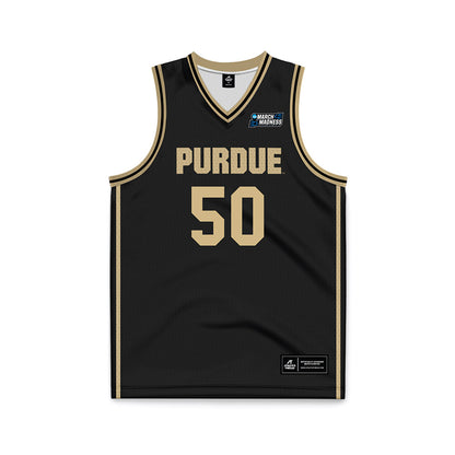 Purdue - NCAA Men's Basketball : Caleb Swanigan - NCAA® March Madness® 2025 Black Basketball Jersey-0