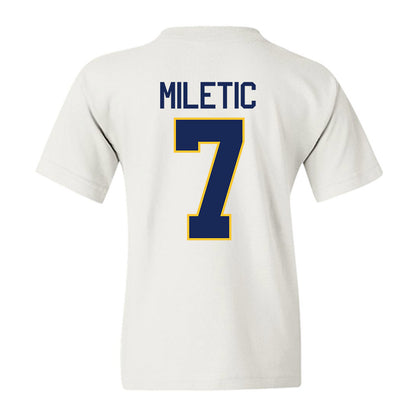 Marquette - NCAA Men's Basketball : Ian Miletic - NCAA® March Madness® 2025 Shersey Youth T-Shirt-1
