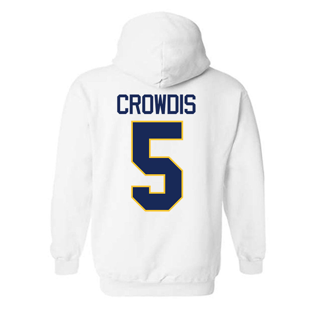 Marquette - NCAA Men's Basketball : Colton Crowdis - NCAA® March Madness® 2025 Shersey Hooded Sweatshirt-1