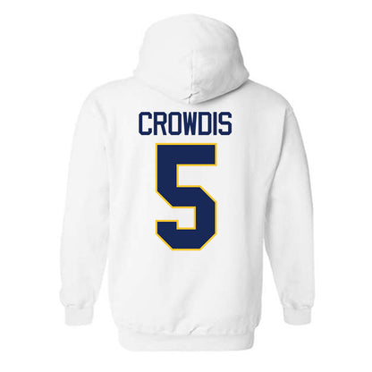Marquette - NCAA Men's Basketball : Colton Crowdis - NCAA® March Madness® 2025 Shersey Hooded Sweatshirt-1