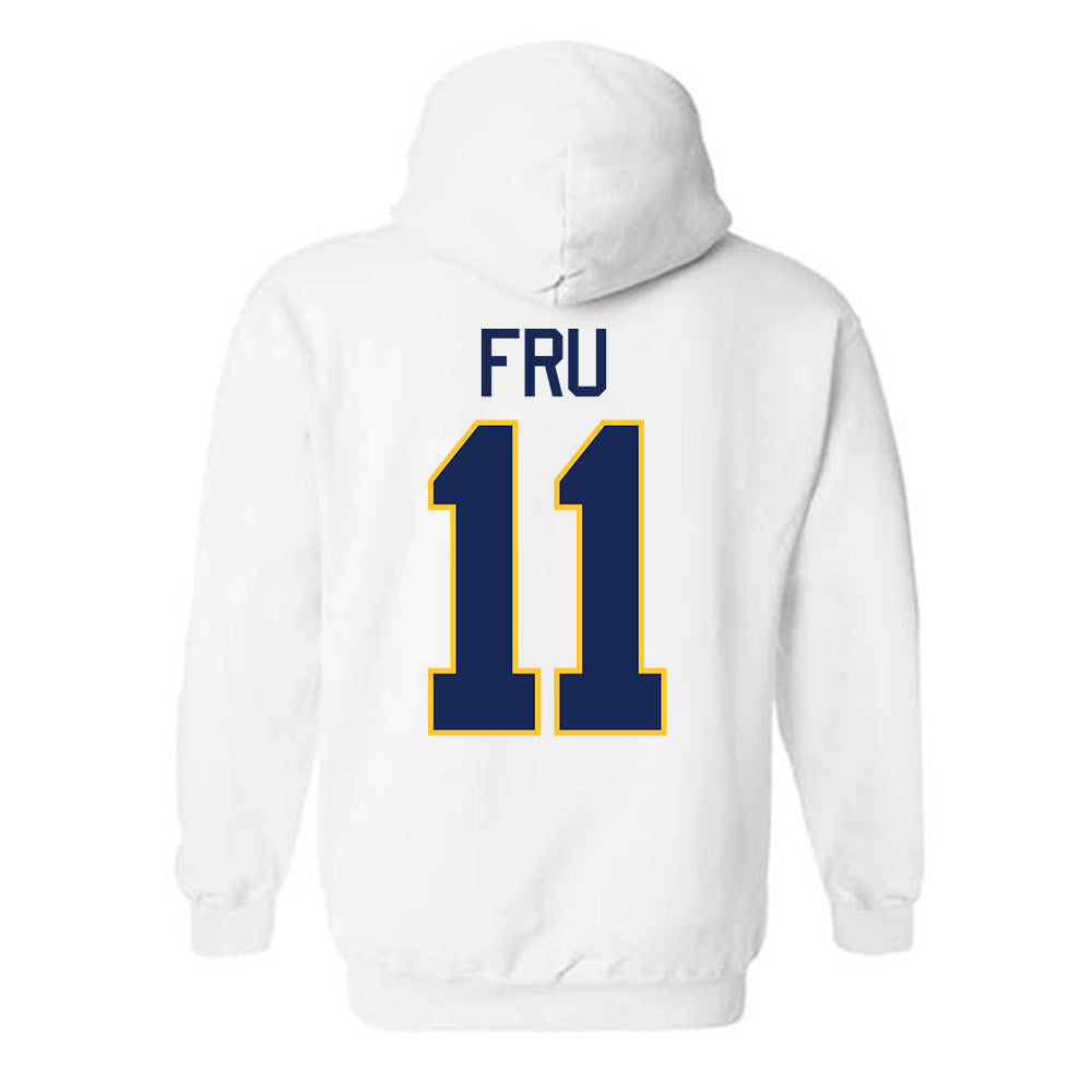 Marquette - NCAA Men's Basketball : Sananda Fru - NCAA® March Madness® 2025 Shersey Hooded Sweatshirt-1