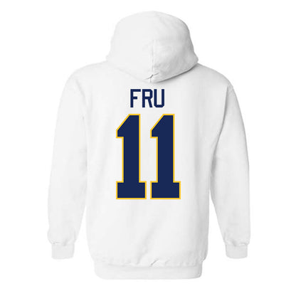 Marquette - NCAA Men's Basketball : Sananda Fru - NCAA® March Madness® 2025 Shersey Hooded Sweatshirt-1