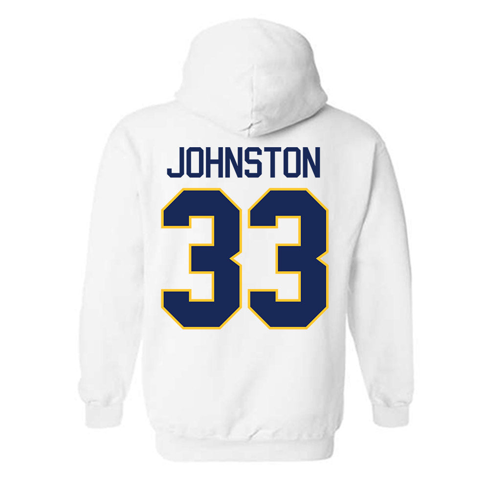 Marquette - NCAA Men's Basketball : Ethan Johnston - NCAA® March Madness® 2025 Shersey Hooded Sweatshirt-1