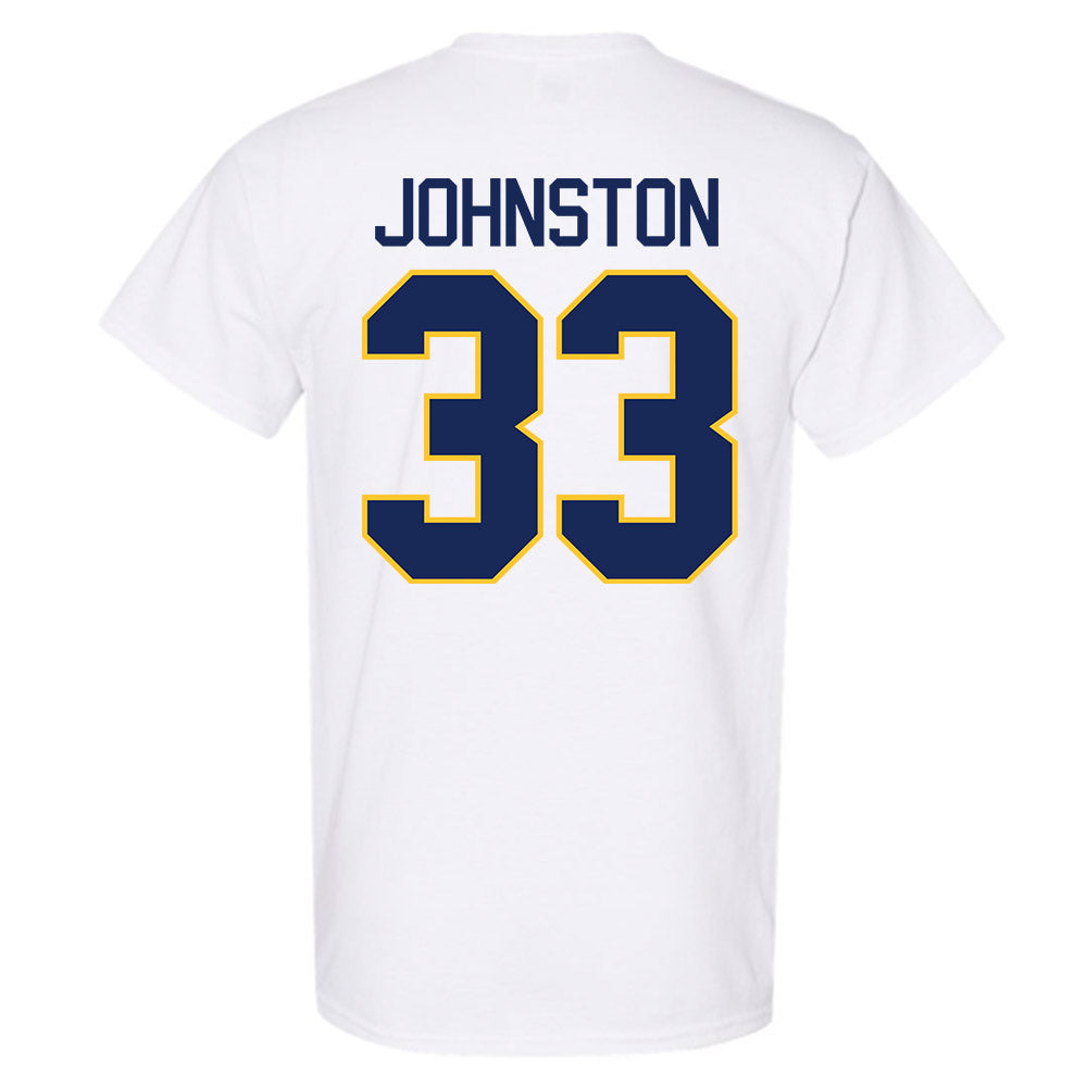 Marquette - NCAA Men's Basketball : Ethan Johnston - NCAA® March Madness® 2025 Shersey T-Shirt-1