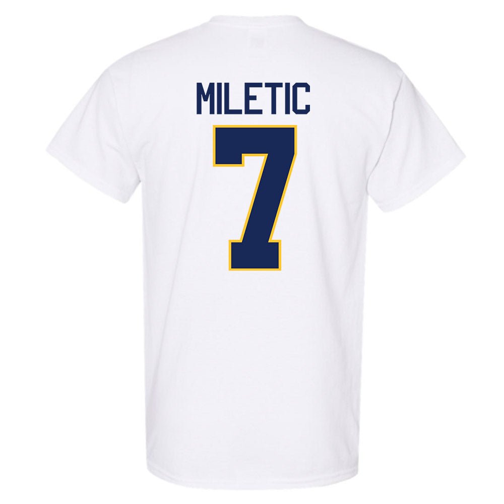 Marquette - NCAA Men's Basketball : Ian Miletic - NCAA® March Madness® 2025 Shersey T-Shirt-1