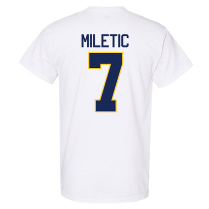 Marquette - NCAA Men's Basketball : Ian Miletic - NCAA® March Madness® 2025 Shersey T-Shirt-1