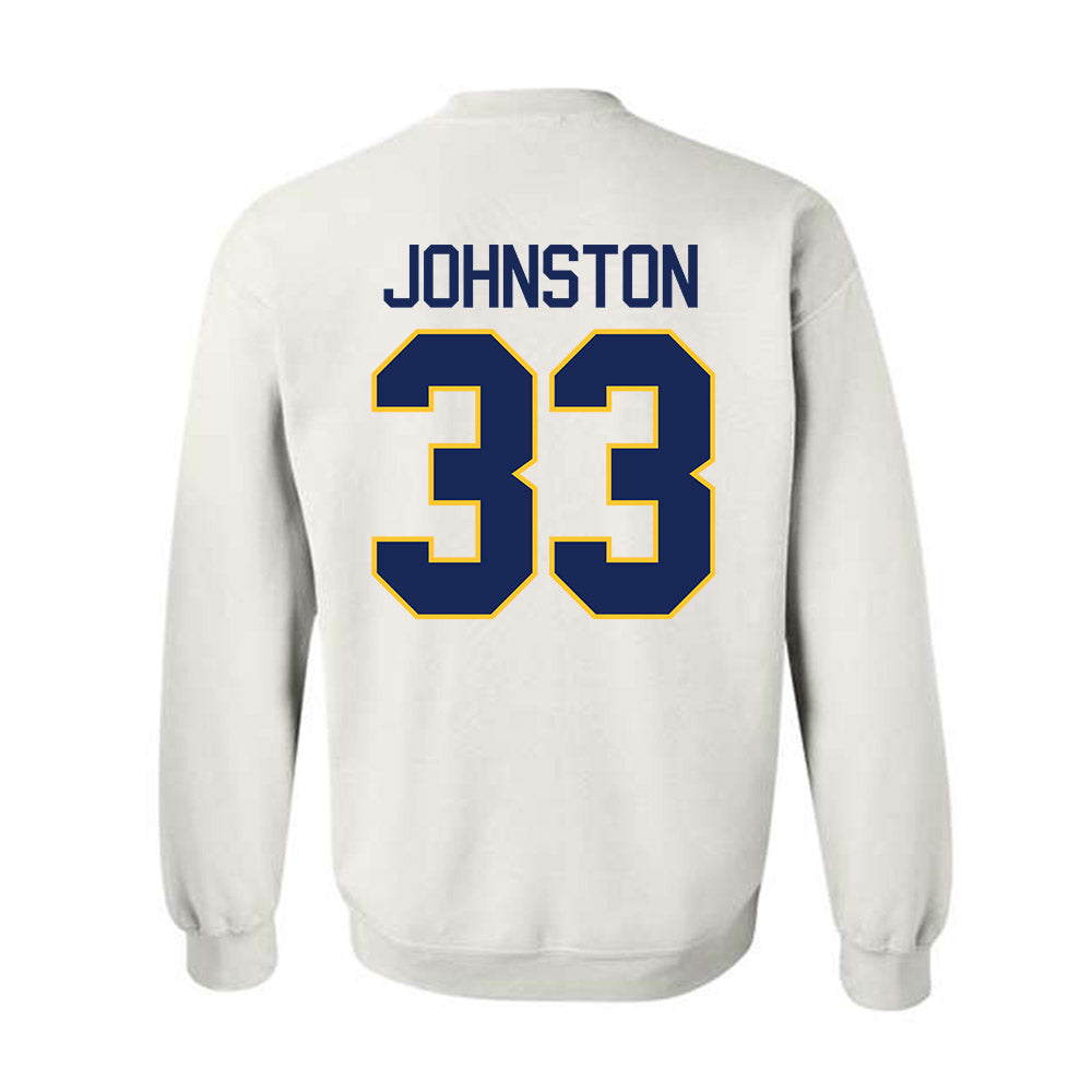 Marquette - NCAA Men's Basketball : Ethan Johnston - NCAA® March Madness® 2025 Shersey Crewneck Sweatshirt-1