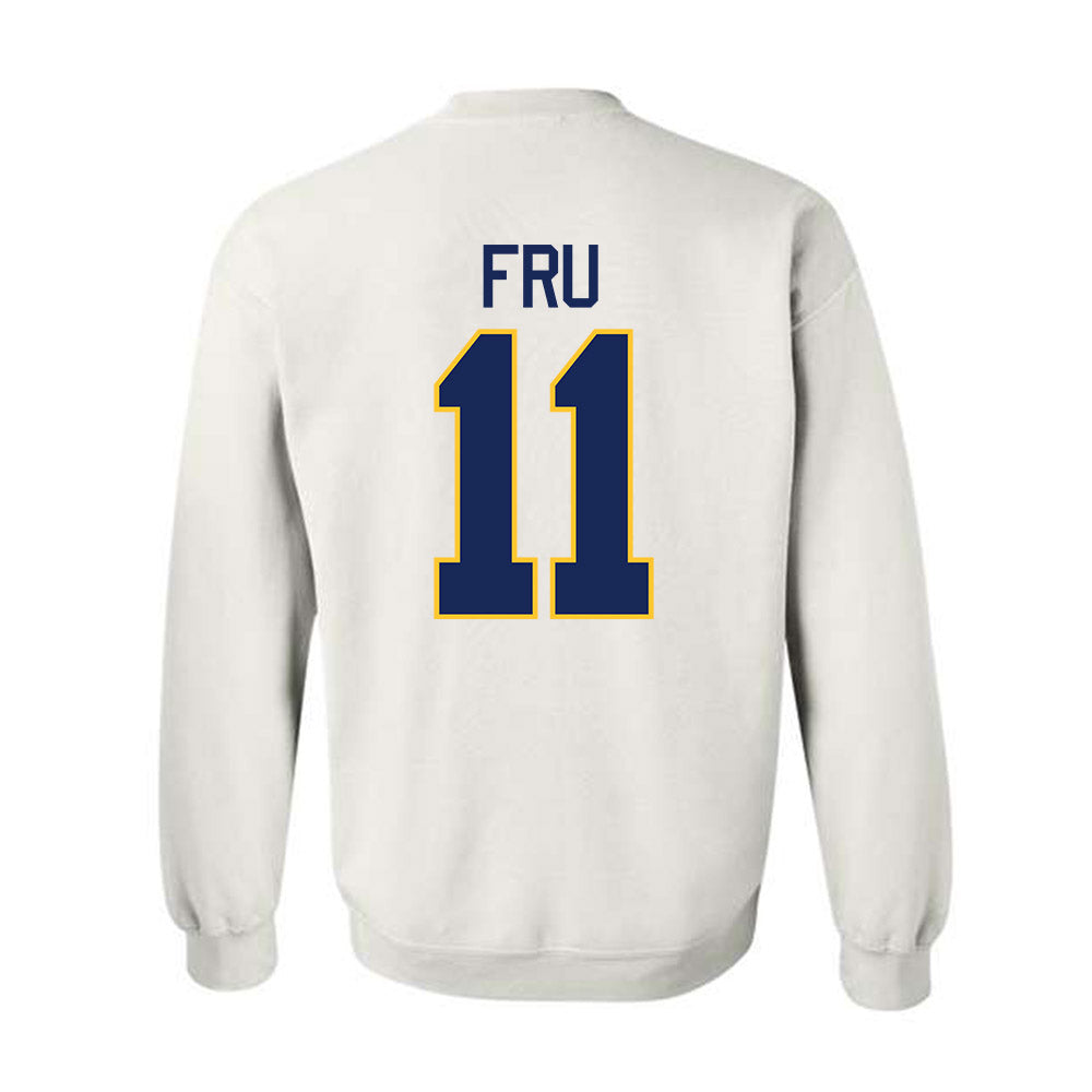 Marquette - NCAA Men's Basketball : Sananda Fru - NCAA® March Madness® 2025 Shersey Crewneck Sweatshirt-1