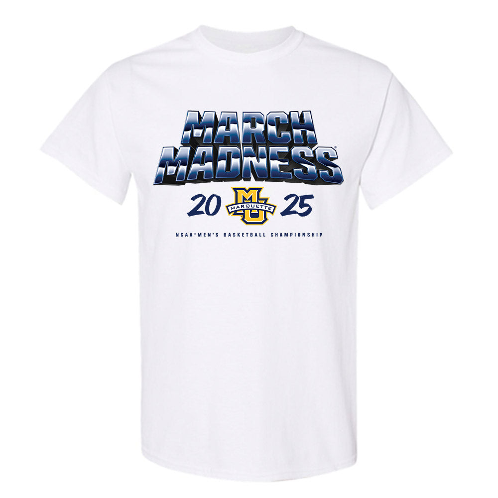 Marquette - NCAA Men's Basketball : Ethan Johnston - NCAA® March Madness® 2025 Shersey T-Shirt-0