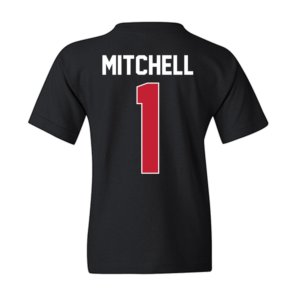 St. Johns - NCAA Men's Basketball : Dillon Mitchell - NCAA® March Madness® 2025 Shersey Youth T-Shirt-1