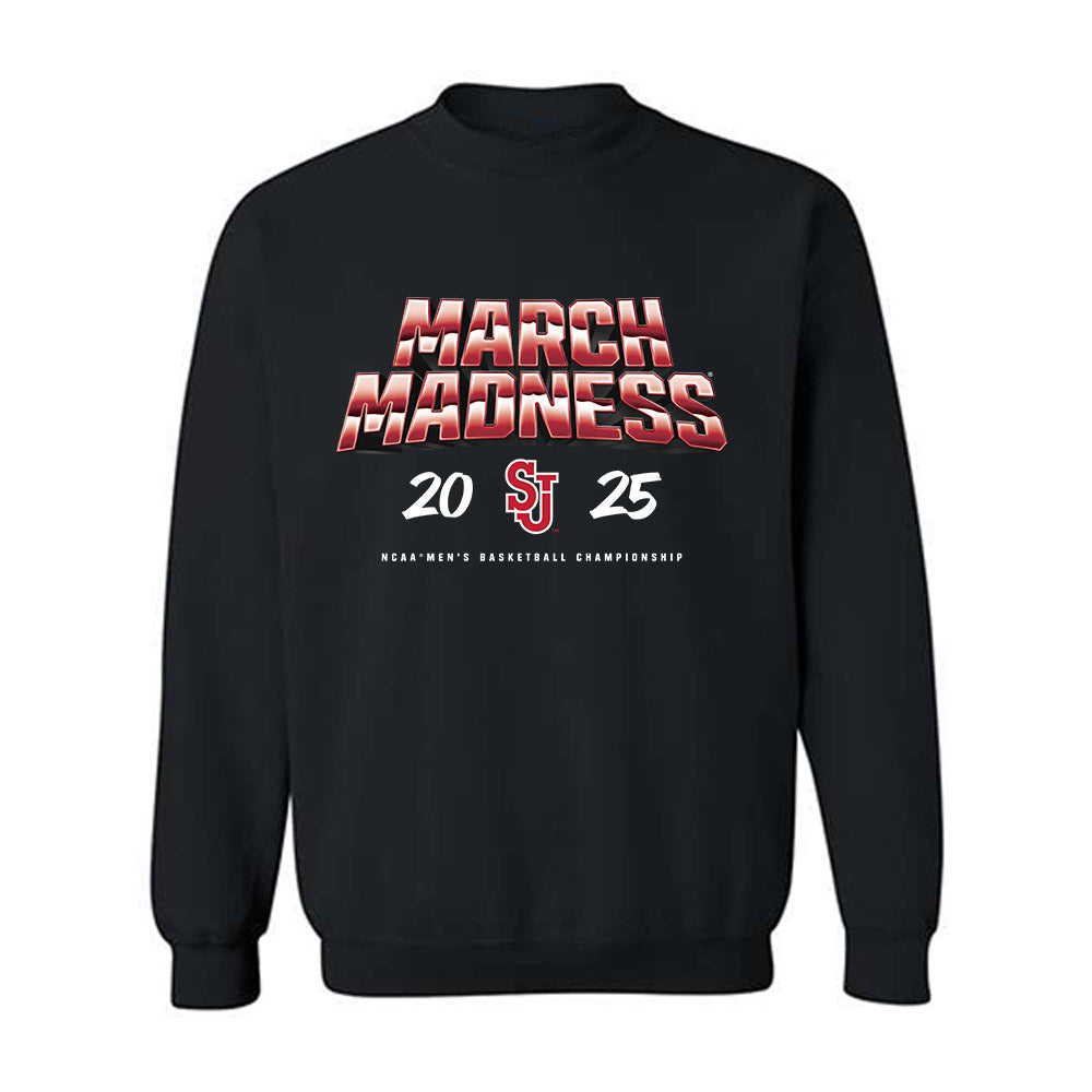 St. Johns - NCAA Men's Basketball : Donnie Freeman - NCAA® March Madness® 2025 Shersey Crewneck Sweatshirt-0
