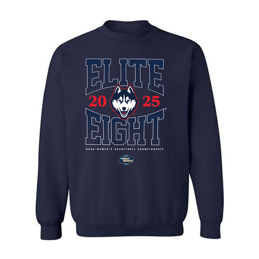 UConn - NCAA Women's Basketball : Kaylee Meza - NCAA® March Madness® 2025 Elite Eight Crewneck Sweatshirt-0