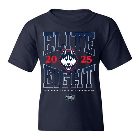 UConn - NCAA Women's Basketball : Kaylee Meza - NCAA® March Madness® 2025 Elite Eight Youth T-Shirt-0