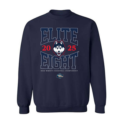 UConn - NCAA Women's Basketball : Kaylee Meza - NCAA® March Madness® 2025 Elite Eight Crewneck Sweatshirt-0
