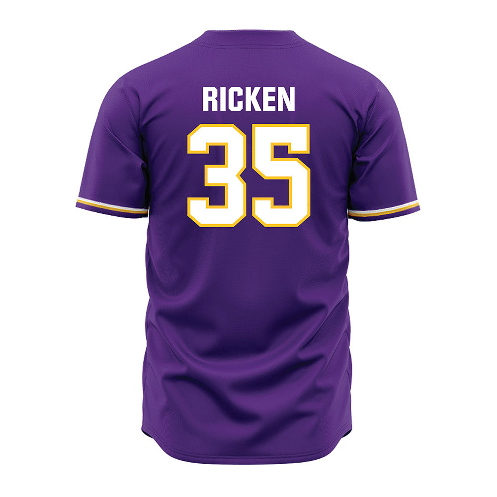 LSU - NCAA Baseball : Reagan Ricken - Purple Jersey-3
