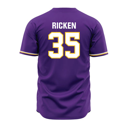 LSU - NCAA Baseball : Reagan Ricken - Purple Jersey-3