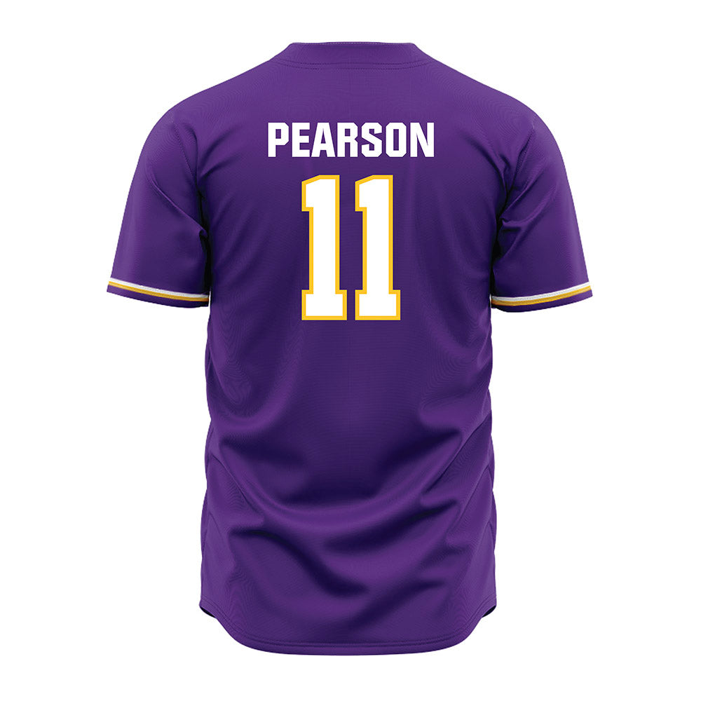 LSU - NCAA Baseball : Josh Pearson - Purple Jersey-3