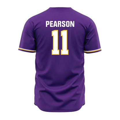 LSU - NCAA Baseball : Josh Pearson - Purple Jersey-3