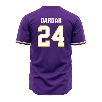 LSU - NCAA Baseball : Seth Dardar - Purple Jersey-3