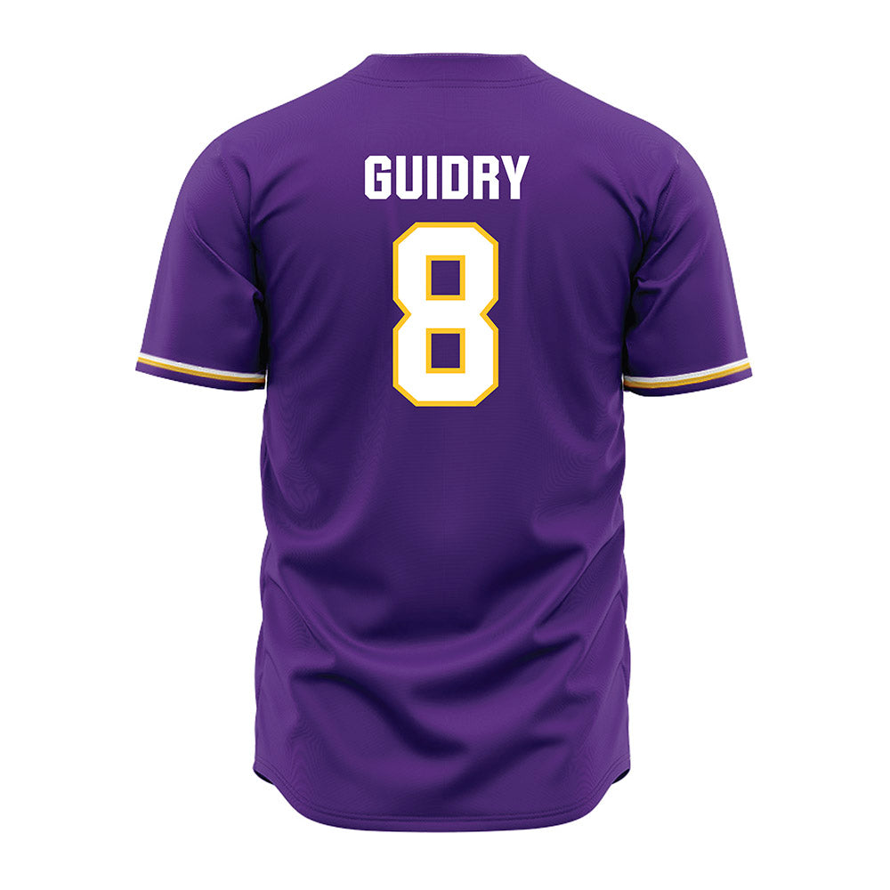 LSU - NCAA Baseball : Gavin Guidry - Purple Jersey-3