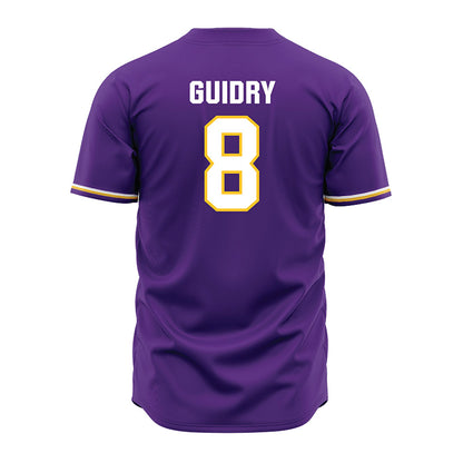 LSU - NCAA Baseball : Gavin Guidry - Purple Jersey-3