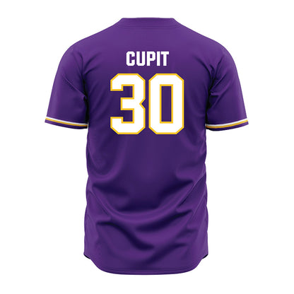 LSU - NCAA Baseball : Bradyn Cupit - Purple Jersey-3