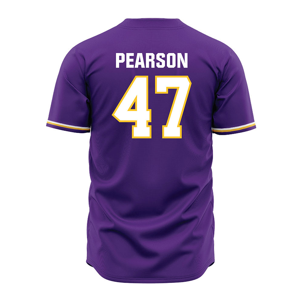 LSU - NCAA Baseball : John Pearson - Purple Jersey-3