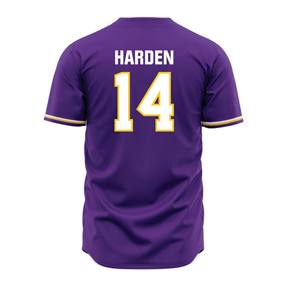 LSU - NCAA Baseball : Daniel Harden - Purple Jersey-3