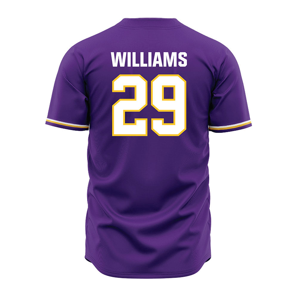 LSU - NCAA Baseball : Cooper Williams - Purple Jersey-3