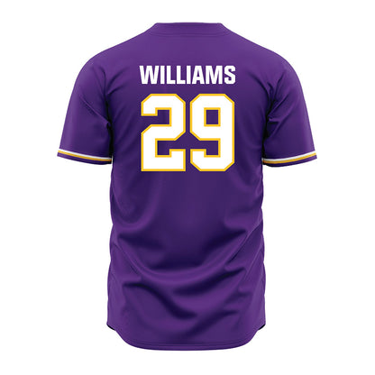 LSU - NCAA Baseball : Cooper Williams - Purple Jersey-3