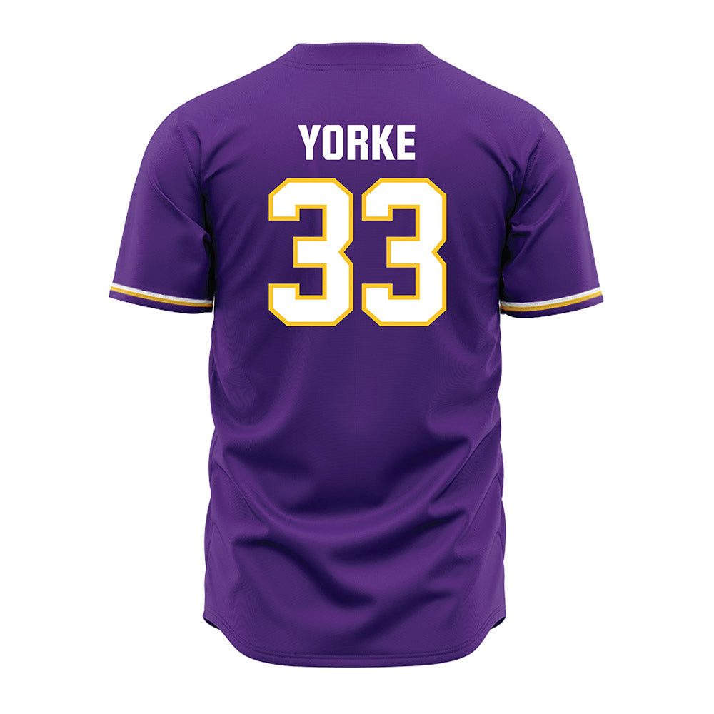 LSU - NCAA Baseball : Zach Yorke - Purple Jersey-3