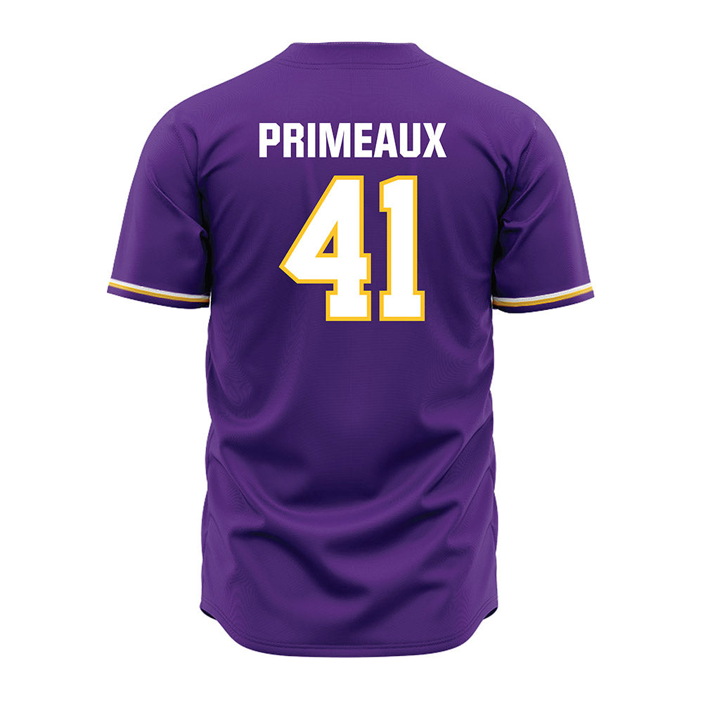 LSU - NCAA Baseball : DJ Primeaux - Purple Jersey-3