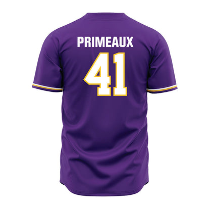 LSU - NCAA Baseball : DJ Primeaux - Purple Jersey-3